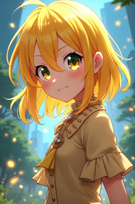 Character with yellow hair anime 
