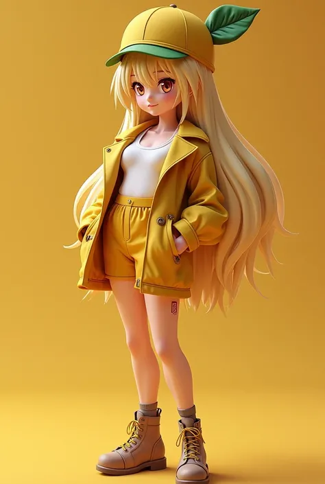 A unique fusion of anime characters, featuring Cynthia and Mr. Peanut. Cynthia is shown with blonde hair, a stylish outfit, and her signature sunglasses. She is fused with Mr. Peanut, who has an anime-style design, wearing a peanut-shaped hat and having a ...