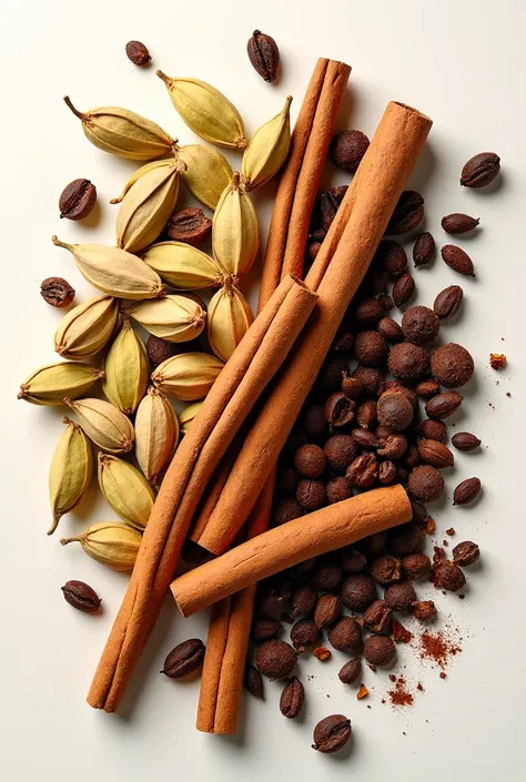 cardamom, cinnamon and cloves mix picture without powder