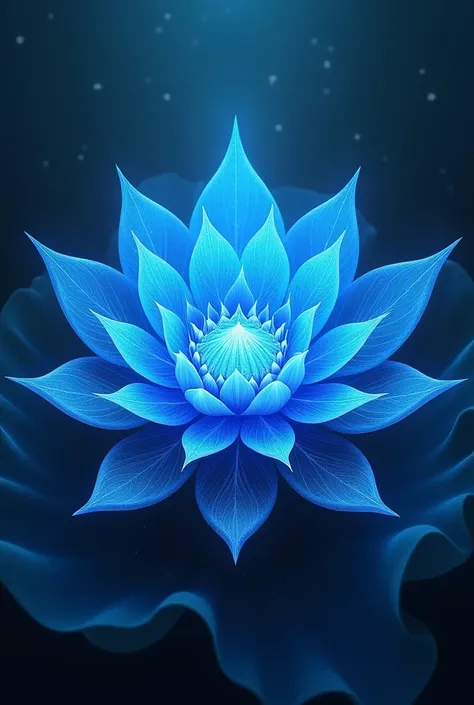 Blue lotus flower mandala