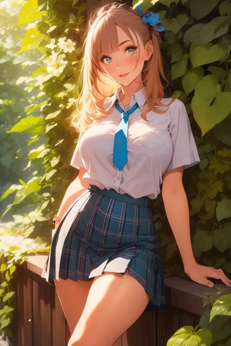 8k, cowboy shot, visual anime of a cute girl, best anime girl, ecchi anime style, break, seductive lady, blond hair, shiny hair,...