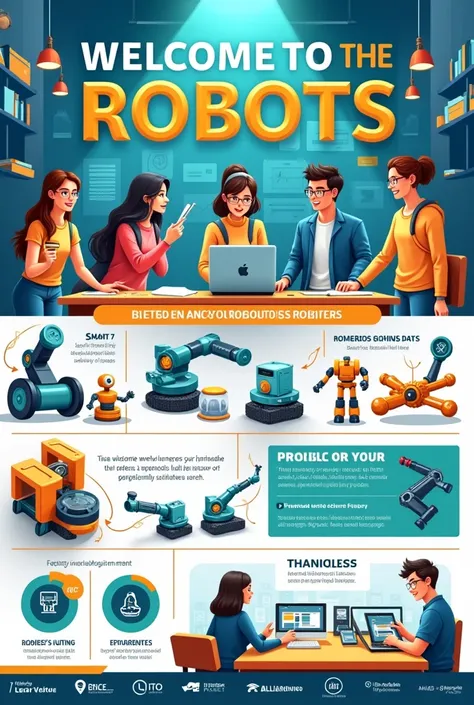 Make a poster of robotics encluded this year and as welcoming to freshers 
