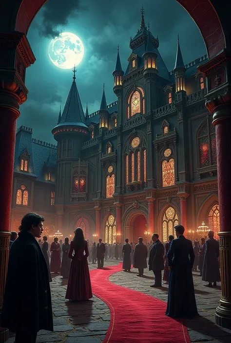 Create the place where Edgar Allan Poe&#39;s The Masque of the Red Death takes place