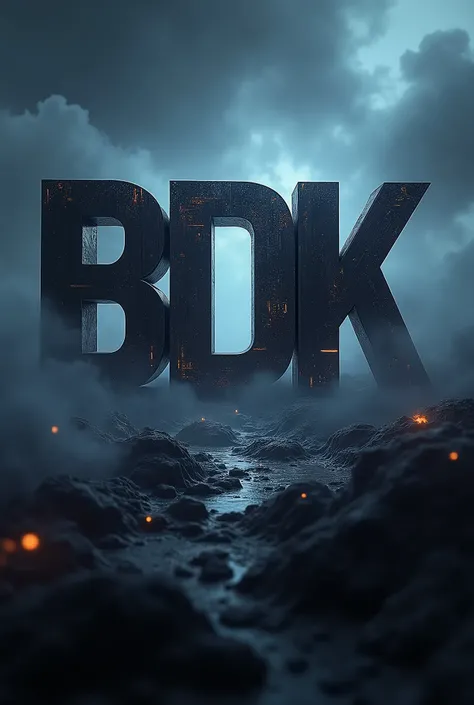 I want a banner for twitch with the word bDk