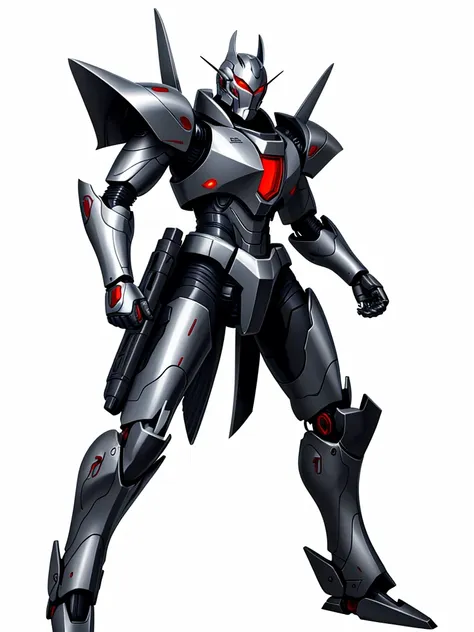 grey armor,eyes red,high resolution, ultra hd, mecha