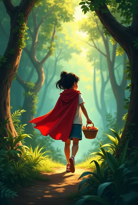 That day, Although, Chorozinha decided to make the visit alone. She had grown up and felt prepared to face the challenges of the forest without her grandmother&#39;s help.. With her basket of goodies and her red cape, said goodbye to home, promising to ret...