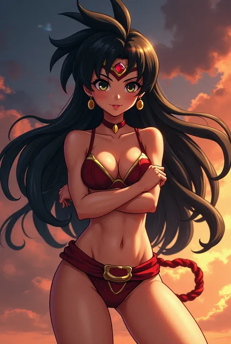 make a hentai of the hottest girl in the universe with bardock