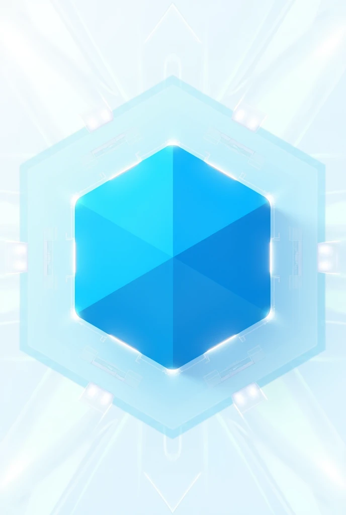 blue hexagon abstract technology with white gap