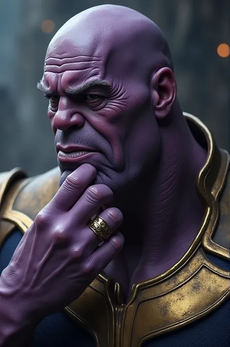 Thanos thinking about something. Deep thinking