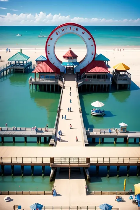  Summer Pier, amusement pier, pier for summer