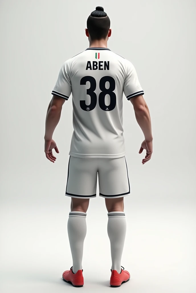 A plain jersey with ronaldo pose from behind with number 38 an name ABEN 