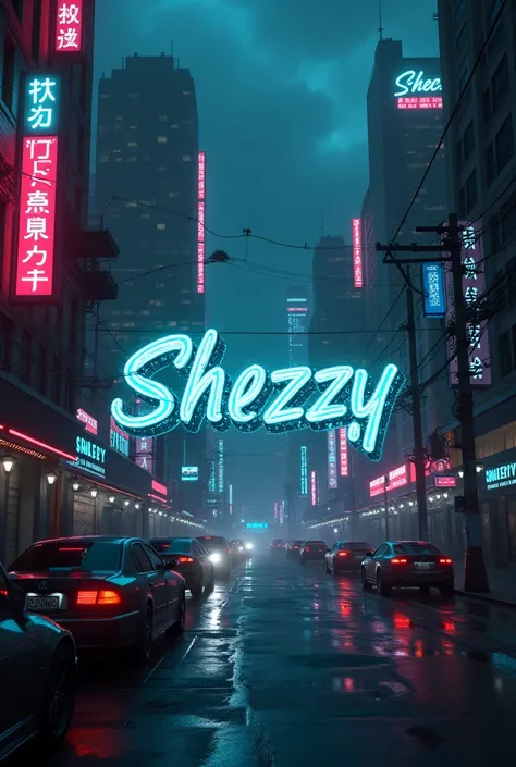 Create a wallpaper  Hacker theme shezzy name
