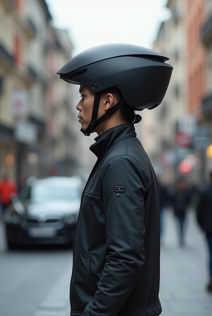 a helmet which is foldable and carry in bag created using graphite
