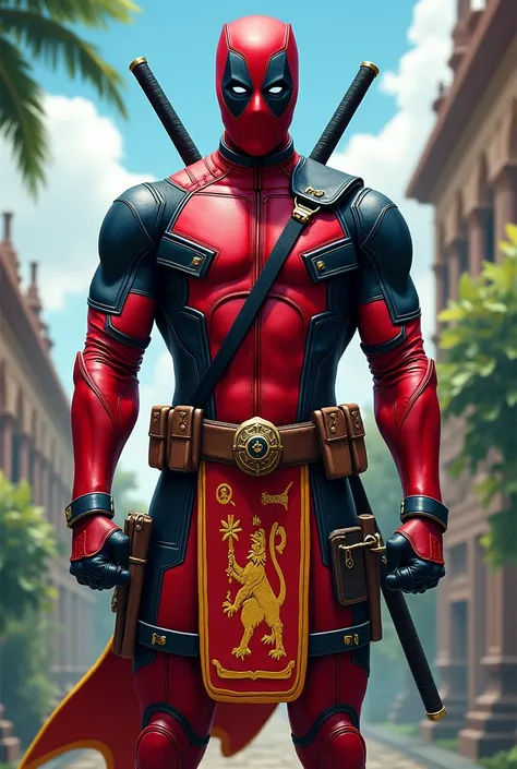 Deadpool in srilankan national uniform 