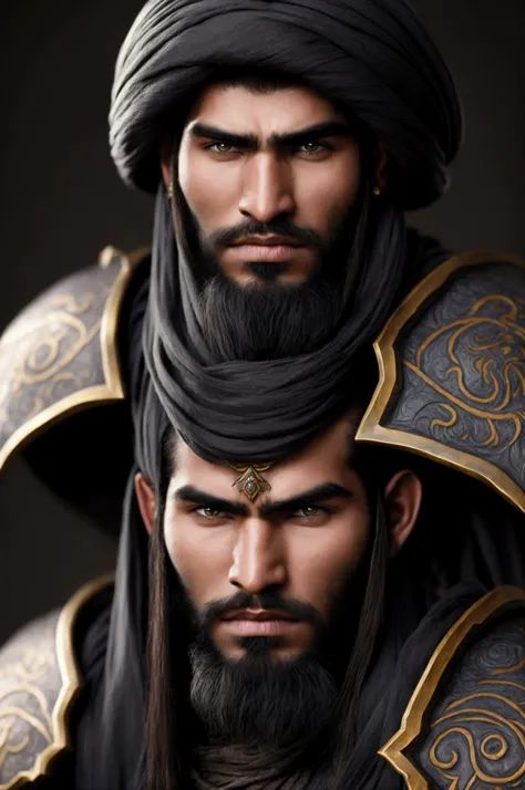 Portrait World Warcraft Afghan Warrior Man 