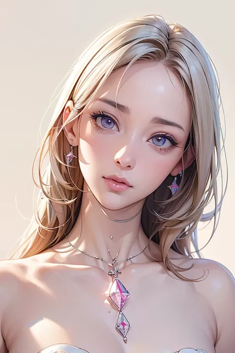 ((Anatomically correct depiction、masterpiece、Highest quality、8k))、Baby Face、Attractive beautiful almond-shaped eyes、((Wide-open whites of the eyes:1.1))、Long eyelashes、美しい桜colorの唇、A high, well-defined nose、color々Hairstyle、美しく輝くcolor々な髪color、((Realistic:1.3...