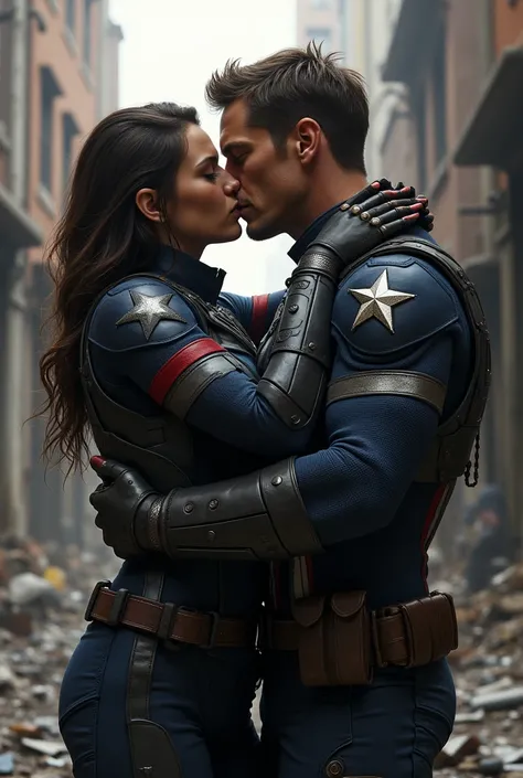 Captain America is kissing The Winter Soldier 