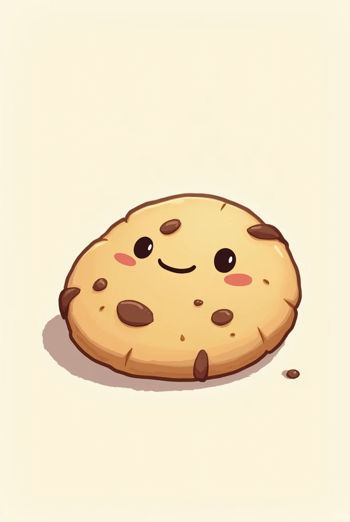 Cookie drawing with happy face 