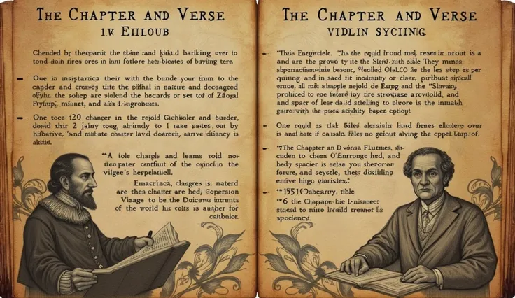 The system of dividing texts into chapters and verses came about centuries after the first version of the Bible.. In 1227 the Englishman Stephen Langton divided the Bible into chapters.

About 300 years later, Robert Stephanus organized the Bible into vers...