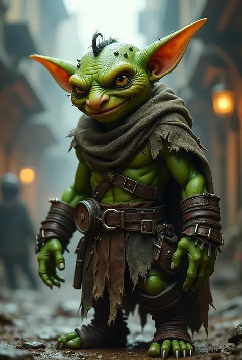 Green rogue goblin 90cm character for RPG