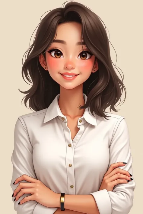 Make the image of a girl that symbolizes the following "Sofia (Juana)
"And if the professor feels like something is missing, we can explain our decisions during the presentation. I don’t think he’ll see it as irrelevant; we’ve put in a lot of effort." She ...