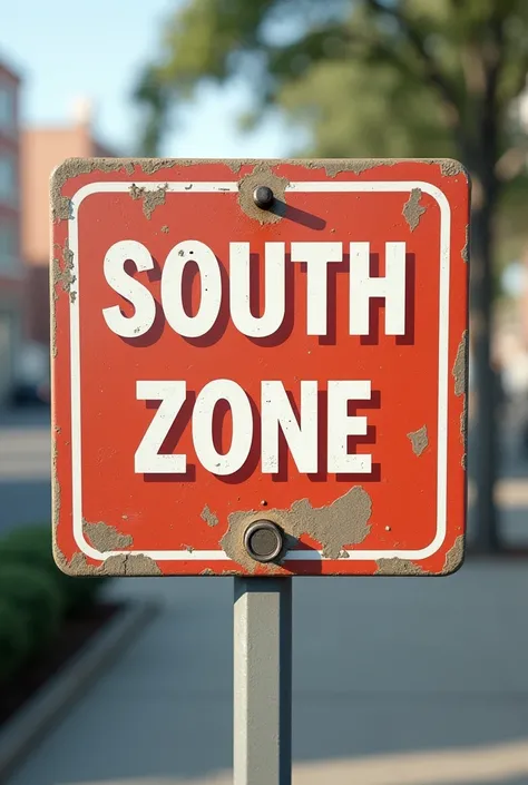 Printable sign that says south zone 