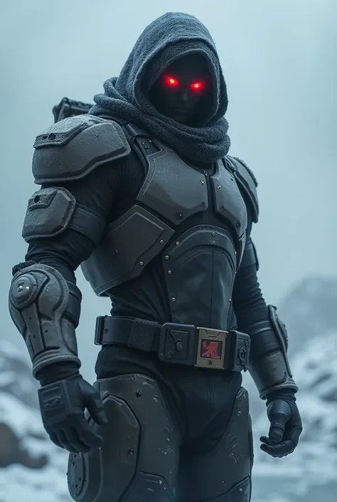 Winter Soldier, with Sharingan eyes