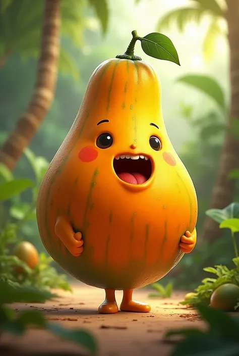 Papaya with legs 