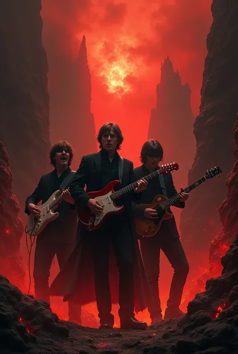 Dark Beatles playing in hell