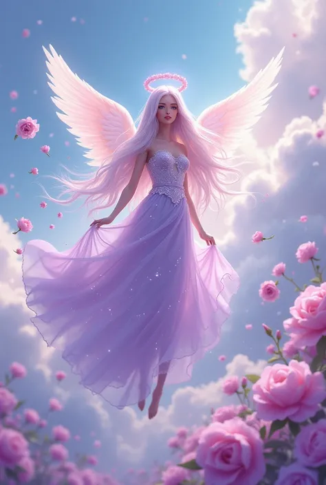 Ana purple barbie anime flower angel