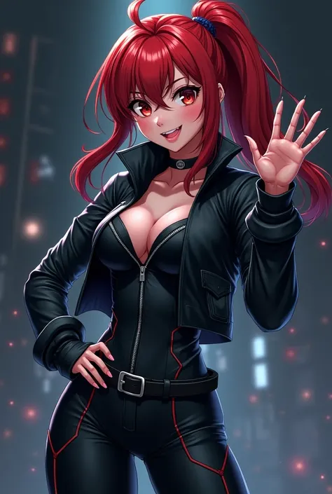 From Marvel Anime Girl Black Widow CheekyMy Villain Black Jacket Zip 