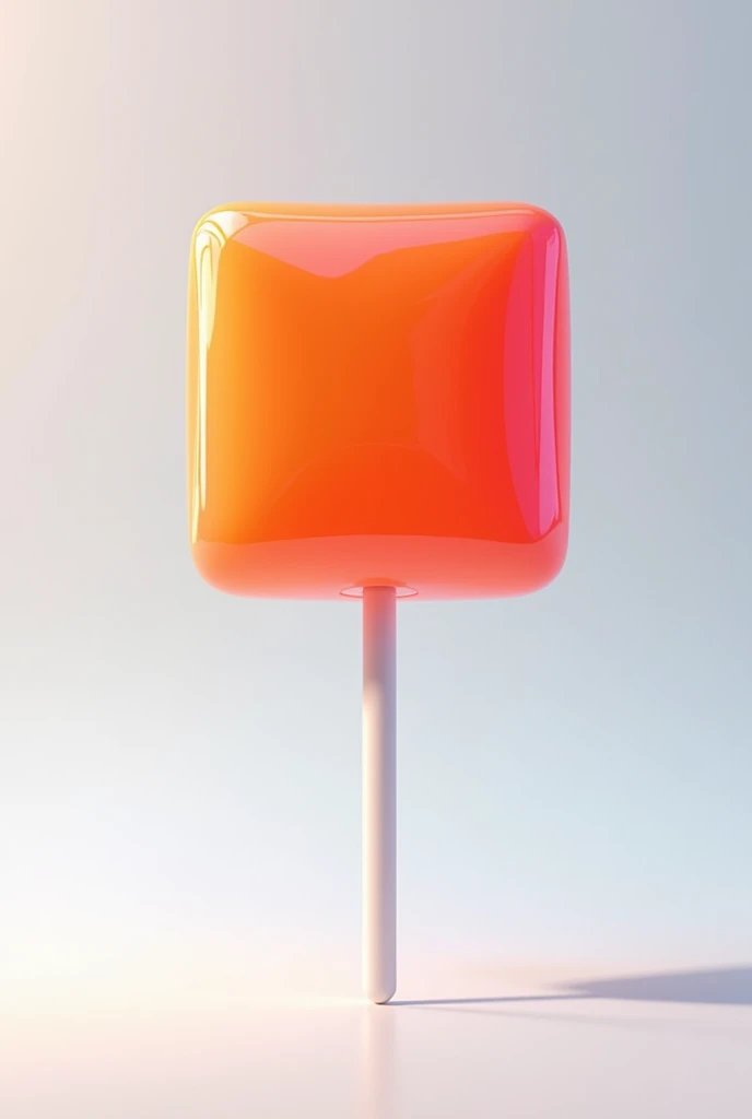 Square shaped candy lollipop 