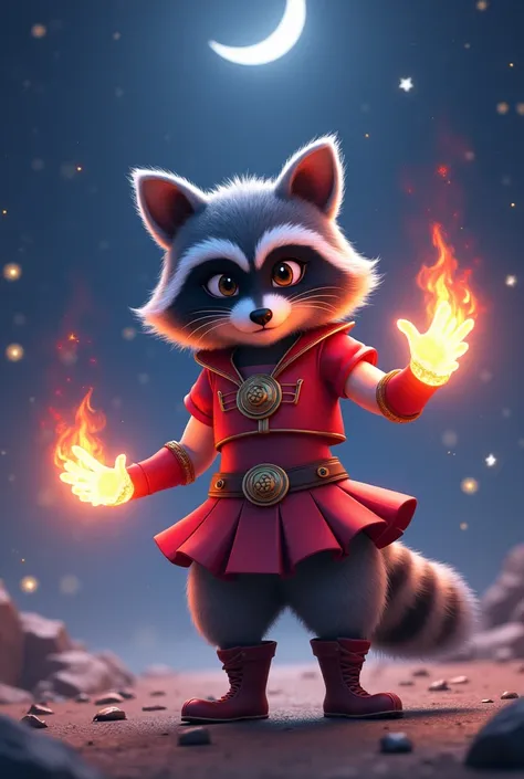 Racoon as sailor mars