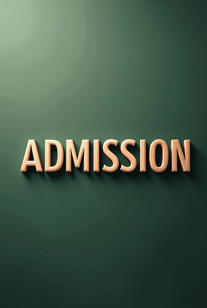 The word "Admission" with capital letters is in the middle, with dull green background along with the name of "STATUS LC" to the top presented creatively 
