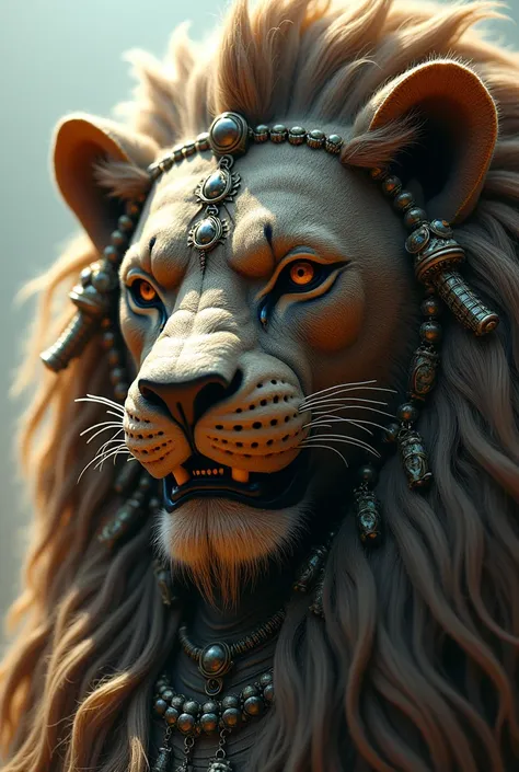 Lion horn
High Resolution, Jewelry, Mask, Depth Of Field, Lens Flare, Masterpiece, Lion Ears, Hair Ornament, Apocalypse, 