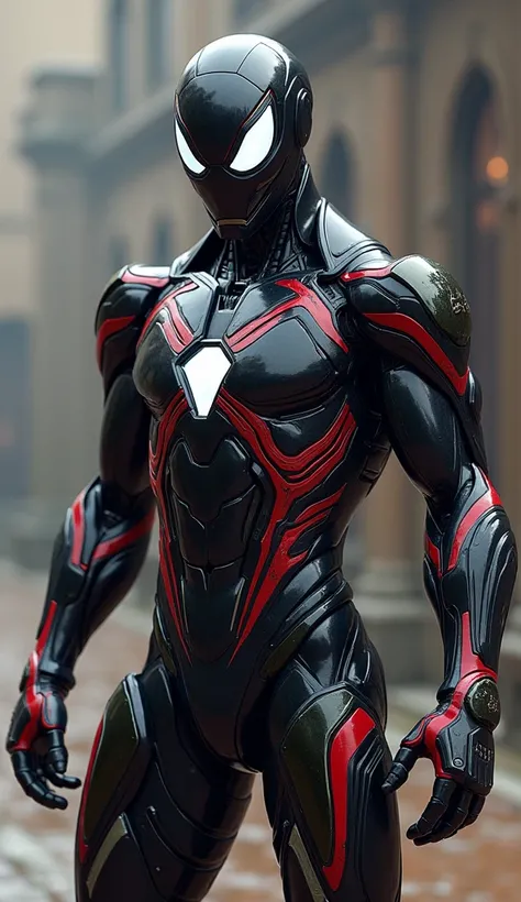 Venom iron man, unreal engine 5, High tech armor, Mark 48