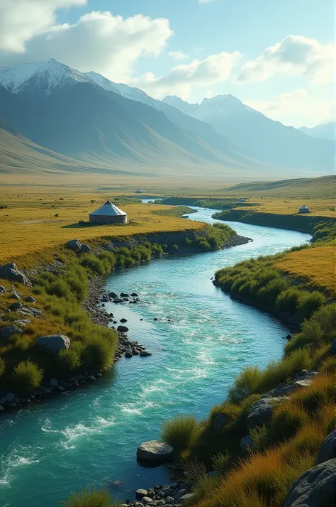 Mongol river video