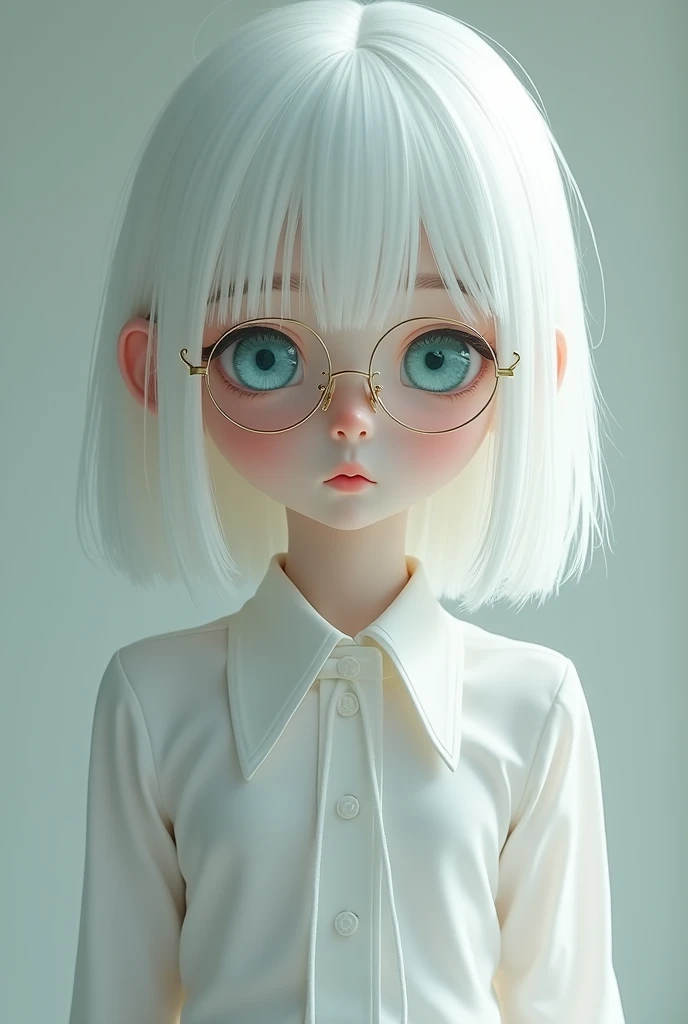 (She was a shy girl and didn&#39;t interact much with people.. She was a white skinned girl, her hair was also white as snow, It was beautiful and perfect hair, she wore white Trend Hp Unisex glasses, because she had some difficulty seeing small things, sh...