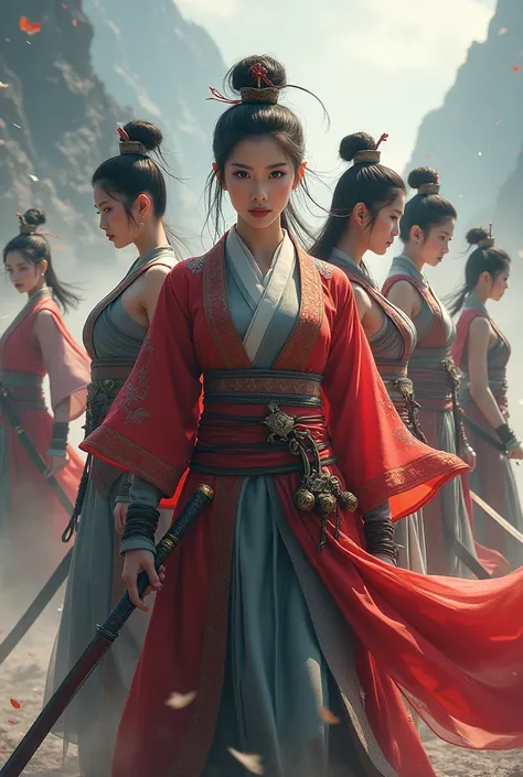 Chinese heroines all are one frame 