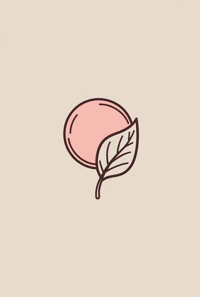 Line style logo, macaron and leaf shaped (simple but unique)