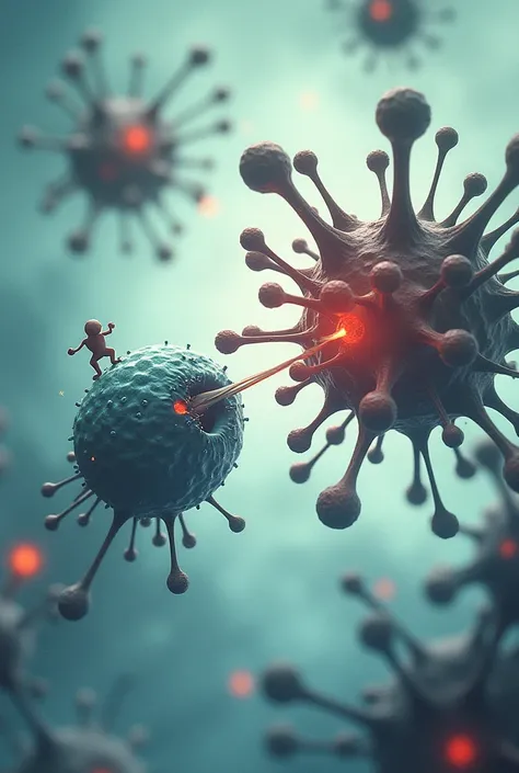 An artistic representation of the battle between an antagonist and an agonist at the cellular level. The antagonist should be shown blocking a receptor, while the agonist attempts to bind unsuccessfully. The background should have a scientific, clinical fe...