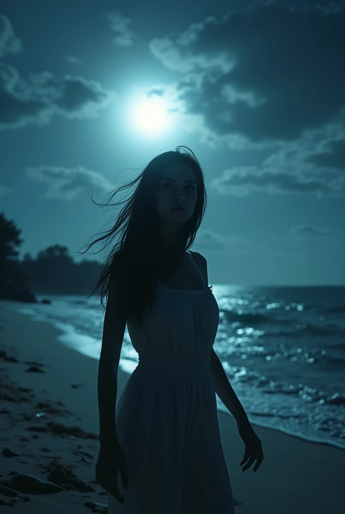 Beach is so beauty girl,are horror seen and,Beach horror seen,8k HD,full picture,hd,hd,and,night seen