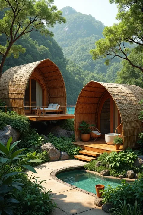 Green Clay Architecture: Imagine escaping to a place where wicker huts stand on the edge of the forest, facing the sea—where nature and architecture come together in perfect harmony. These stunning hotel huts are crafted from interwoven reeds, wood, wicker...