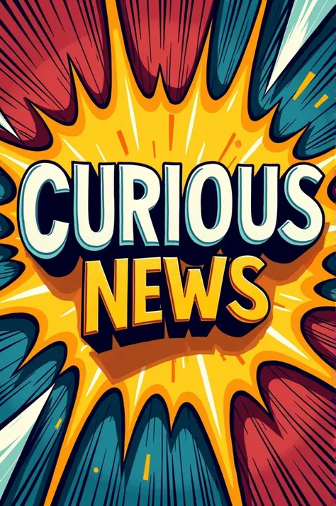 Comic logo written Curious News