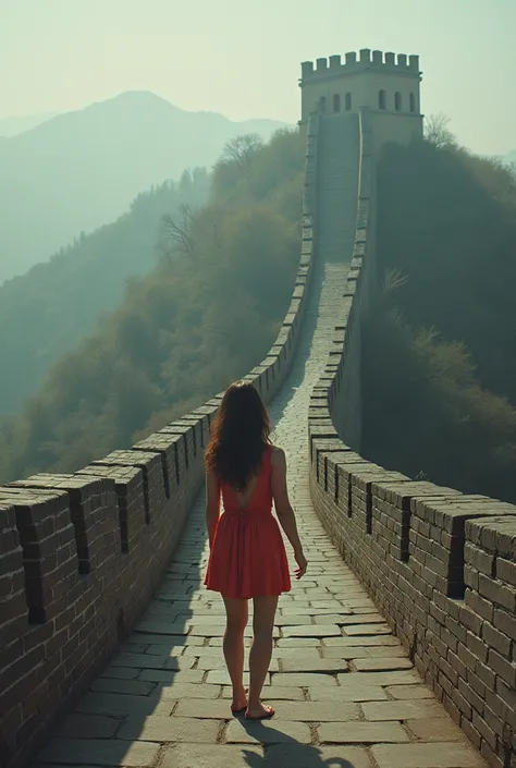 An image with the concept of the great wall of china, but instead of china, it will be Gina, from Vagina... its an illusion for the wall, that moment when women get closer to theirs 30 and nobody wants do date or engage with them