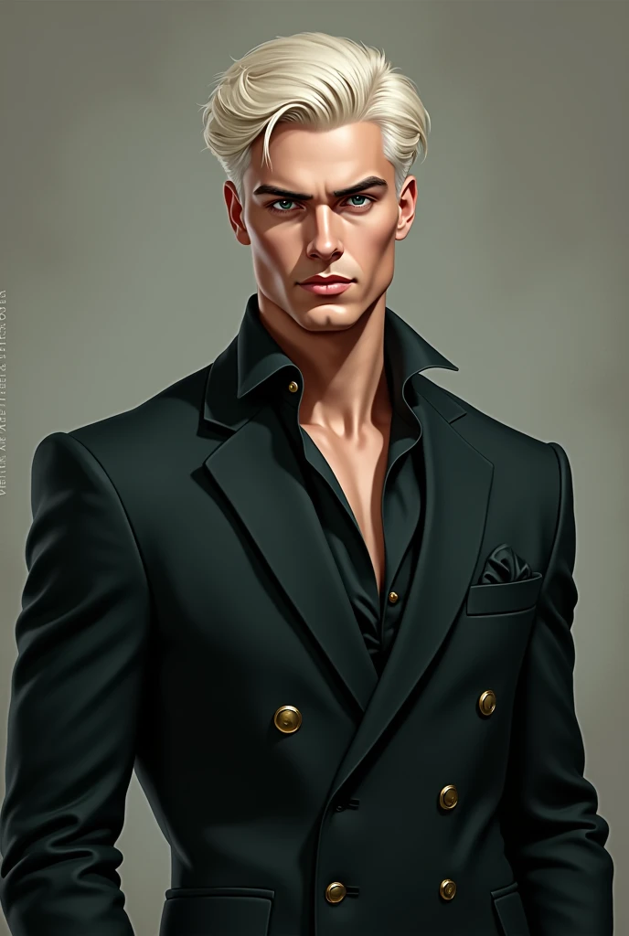 Draco Malfoy, I changed his hair style, make his jaw more defined, she more muscular, 