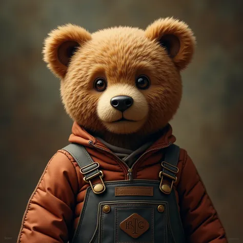 Teddy bear in revolution, photorealistic, 