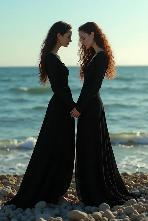 LET THERE BE THE SEA, LET THERE BE PEBBLES ON THE GROUND, LET THERE BE SEA STONES. LET ONE BE A WOMAN CLOTHED IN BLACK, THE OTHER SHOULD BE A WOMAN WITH WHITE SKIN AND CURLY HAIR, AND LET HER CLOTHING BE BLACK. GIRLS MUST WRITE "EFIL SEDA" IN THEIR NAMES W...