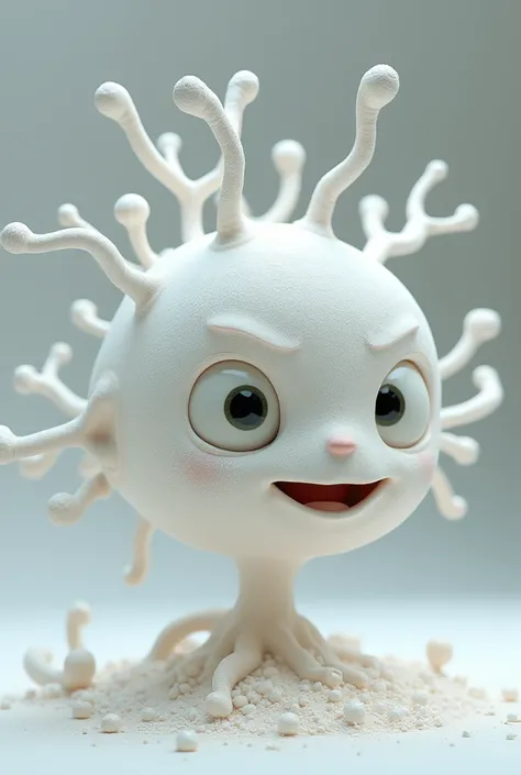 Make a Neuron with eyes and a mouth by finding a white powder 

