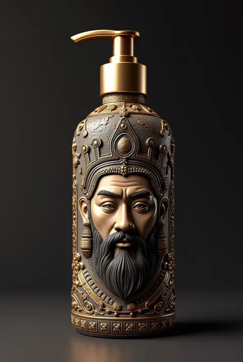 Picture of a 100ml pump bottle with a picture of a JAVANESE KING